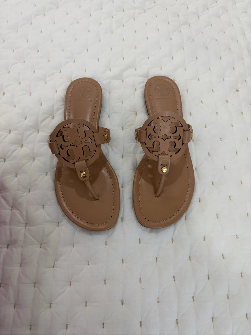 Tory Burch Miller sandal light makeup size 8 NIB